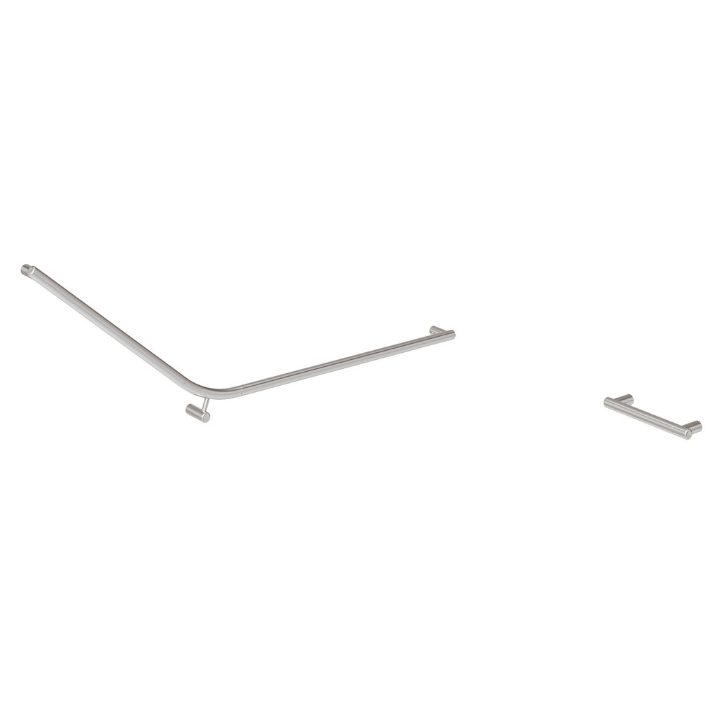 [14751] Aliro Accessible 140° Grab Rail Set - Stainless Steel