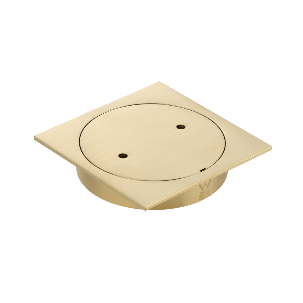 [14784] Inspection Outlet Square  - Brushed Brass