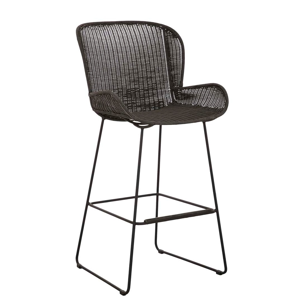 [GRANADA-BUTTERFLY-BARSTOOL-LICORICE-LICORICE-BS-GRAN-BUT-CL-X-LICORICE] Granada Butterfly Barstool - Licorice - Licorice