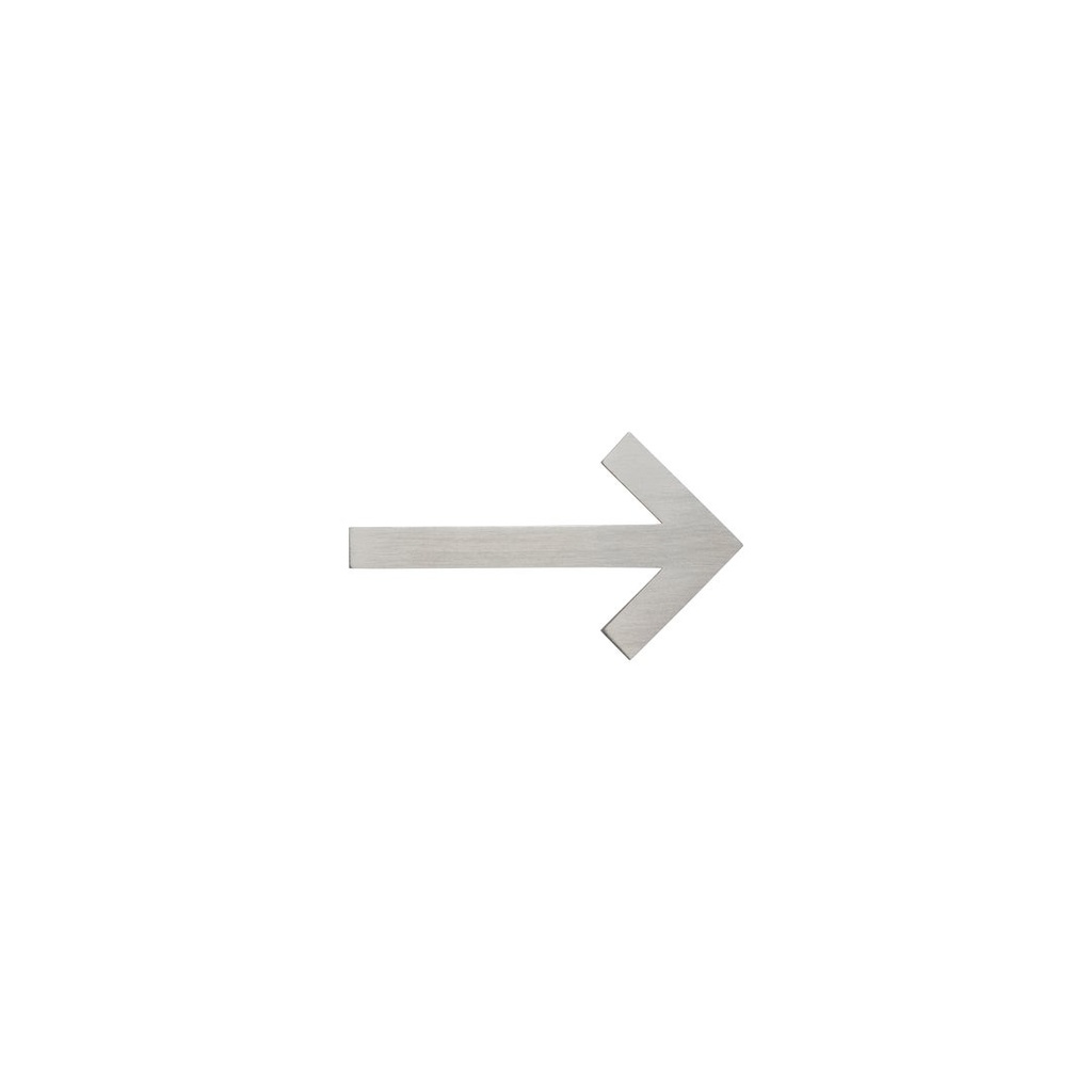 [14974] Arrow Sign - 60mm - Stainless Steel