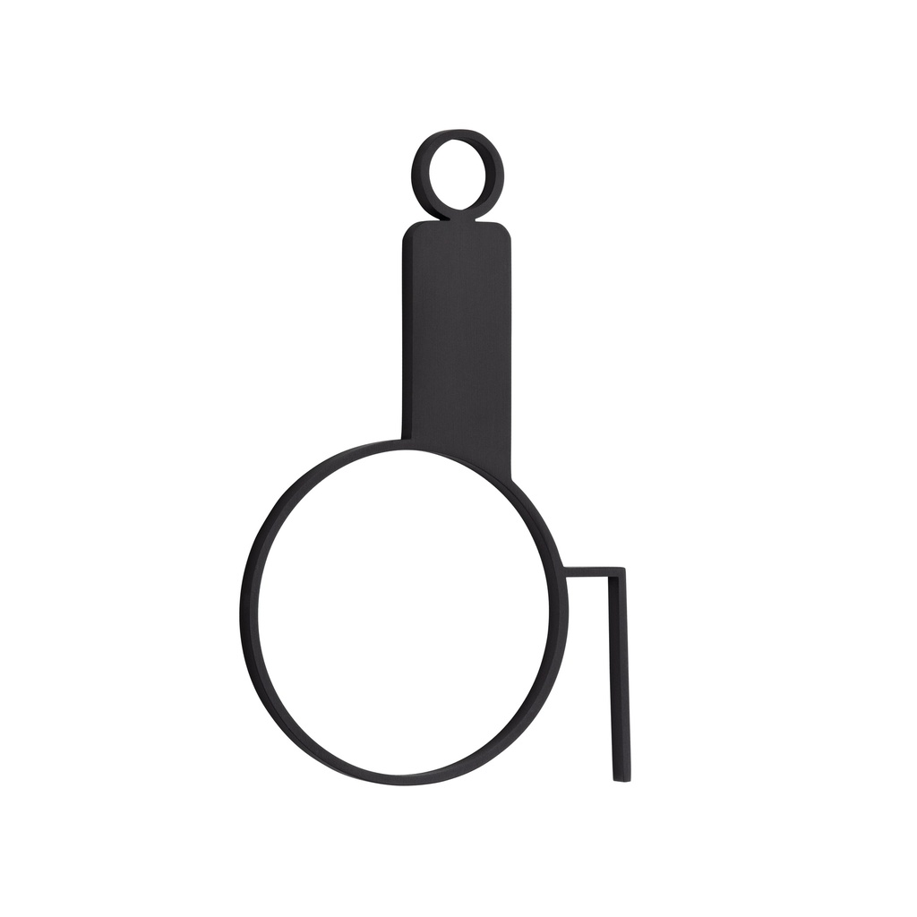 [14988] Accessible Restroom Sign - 120mm - Matte Black
