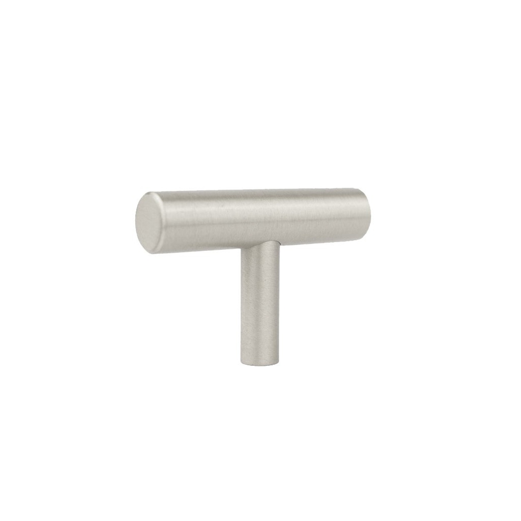 [15019] Tezra Cabinetry T Pull 50mm – Brushed Nickel