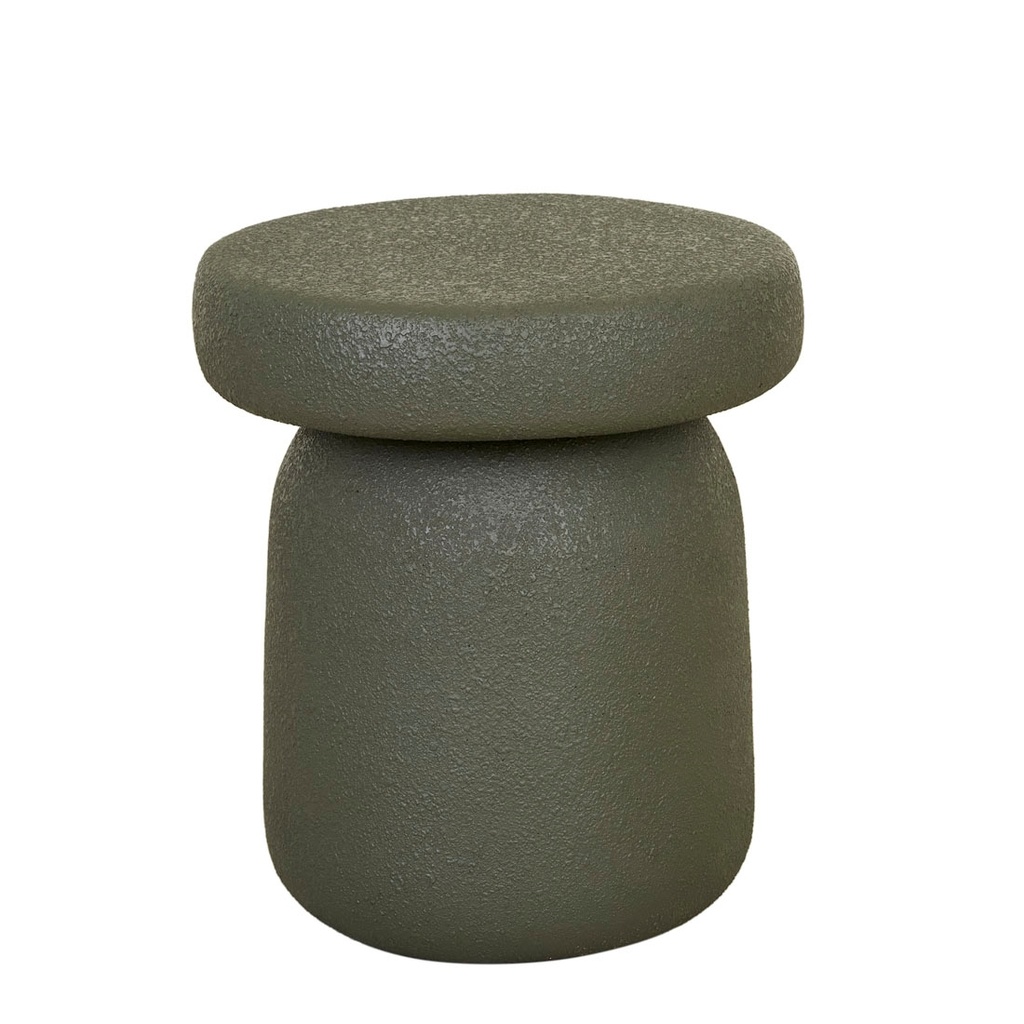 [GRANADA-BUTTON-SIDE-TABLE-FERN-LTO-GRAN-BUT] Granada Button Side Table - Fern