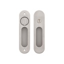 Leroy Sliding Door Privacy Set - Stainless Steel