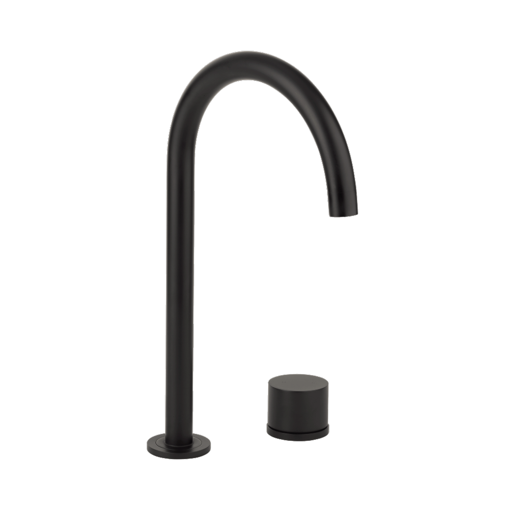 [15297] (D)Milani Basin Hob Mixer Set - Matte Black