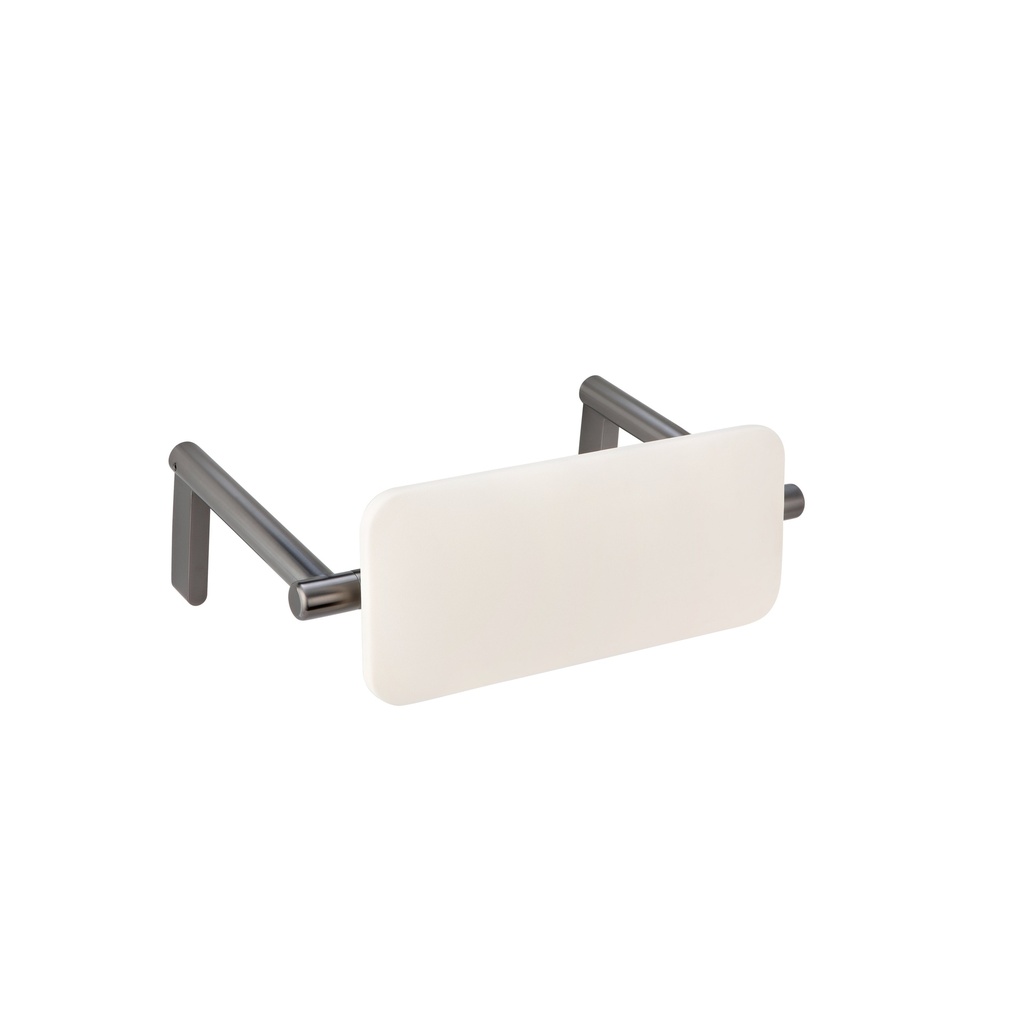 [15313] Aliro Accessible Backrest- Brushed Gunmetal