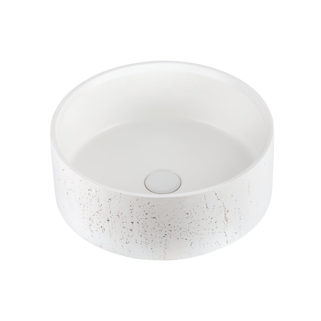 [15512] Atelis Concrete Basin - Matte White
