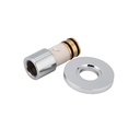 Swivel Bench Mounted Spout - Female Adapter - Chrome