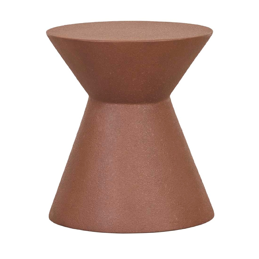 [GRANADA-HOURGLASS-SIDE-TABLE-BRIQUE-LTO-GRAN-HGL] Granada Hourglass Side Table - Brique