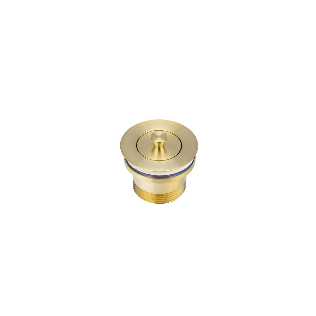 [15633] Pull-Out Bath Plug - Brushed Brass