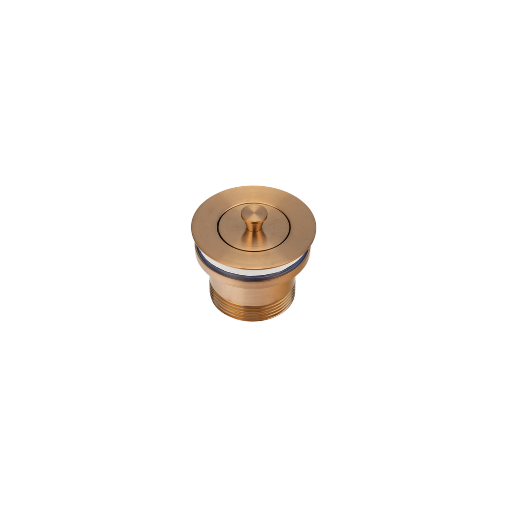 [15634] Pull-Out Bath Plug - Brushed Copper