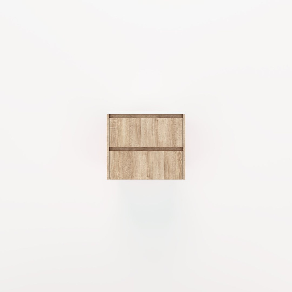 [15702] Addison - Single Vanity 600mm - White Ash Oak