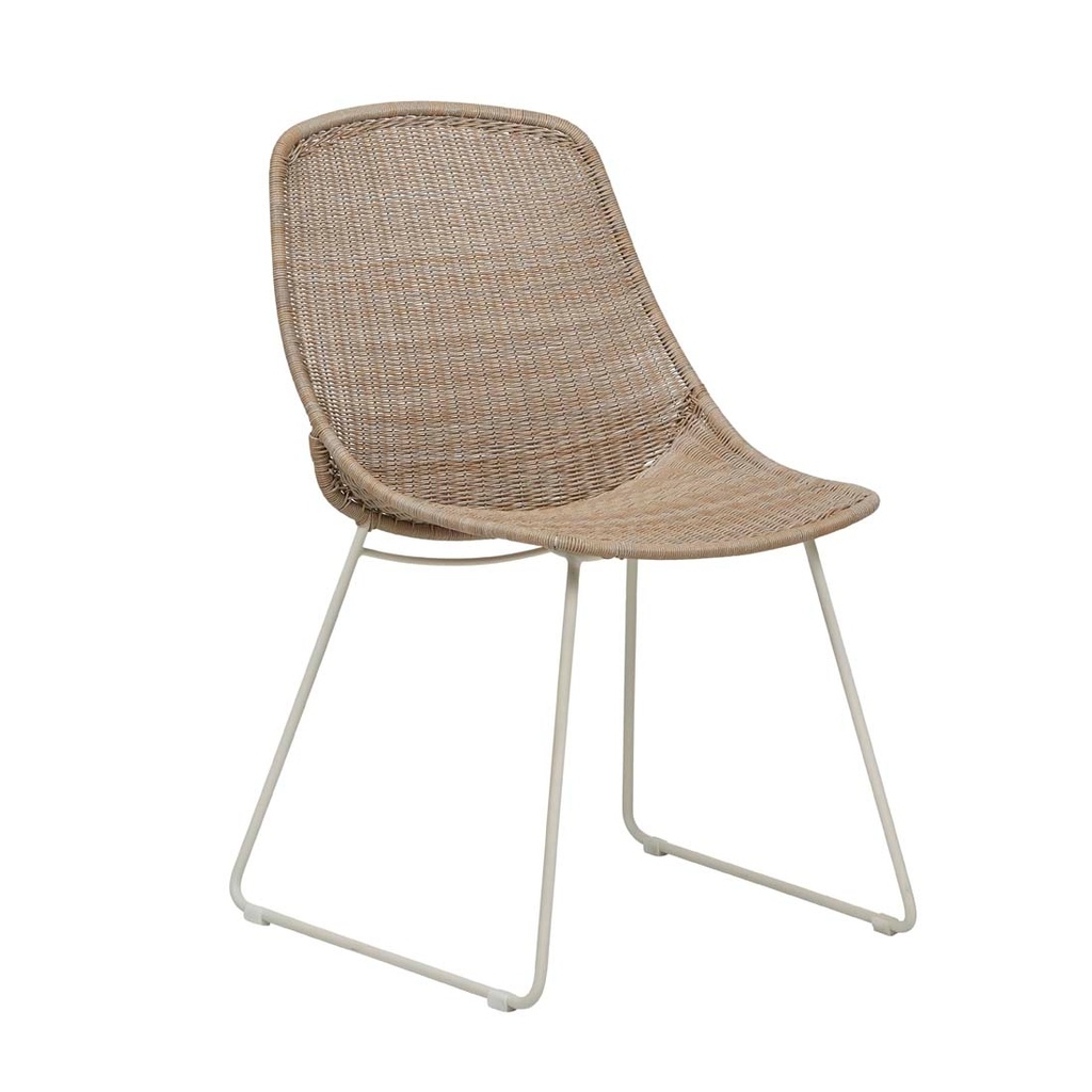 [GRANADA-SCOOP-CLOSED-WEAVE-DINING-CHAIR-LINEN-SAND-CH-GRAN-SCO-CL-SAND] Granada Scoop Closed Weave Dining Chair - Linen - Sand