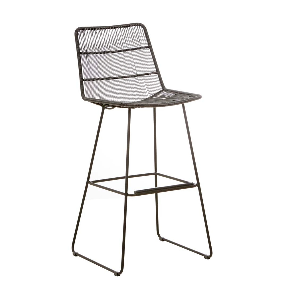[GRANADA-SLEIGH-BARSTOOL-LICORICE-BS-GRAN-SLE] Granada Sleigh Barstool - Licorice