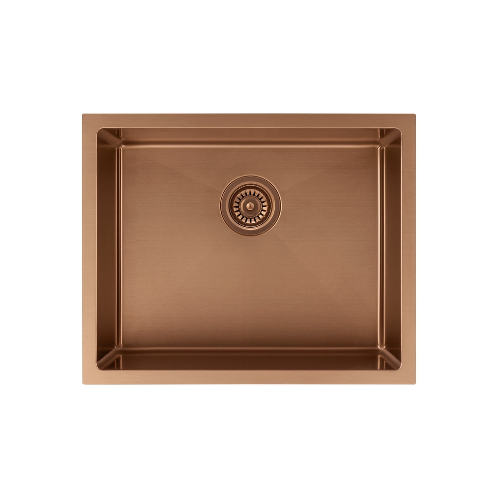[15955] Sola Outdoor Single Sink 550mm - Brushed Copper