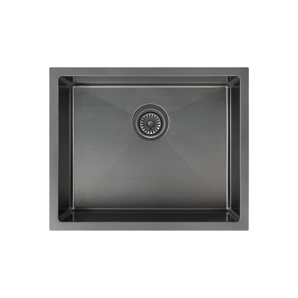 [15956] Sola Outdoor Single Sink 550mm - Brushed Gunmetal