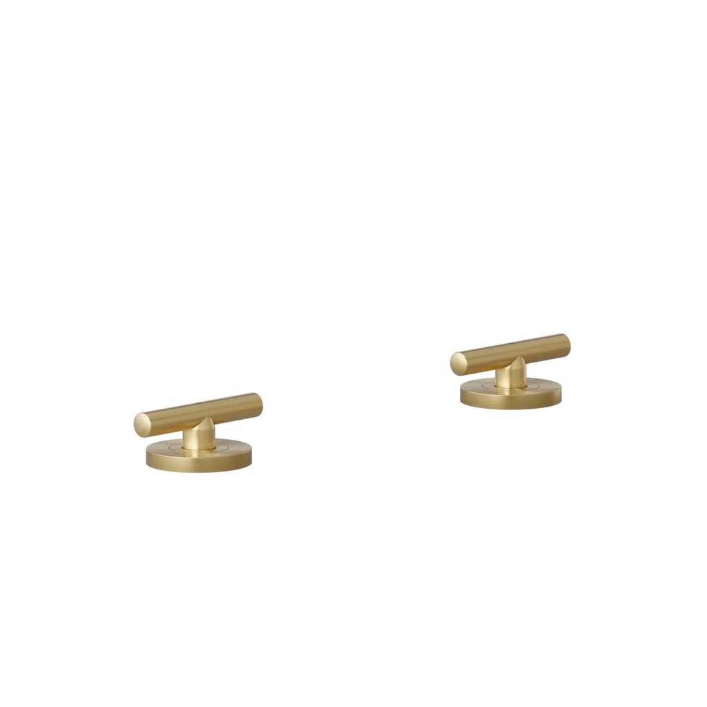 [15986-LF] Barre Assembly Bench Mounted Taps - Brushed Brass