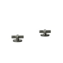 Cross Assembly Bench Mounted Taps - Brushed Gunmetal
