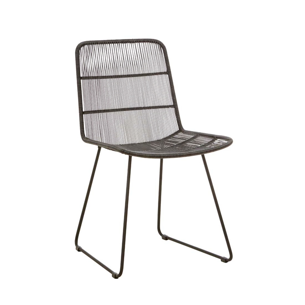 Granada Sleigh Dining Chair - Licorice