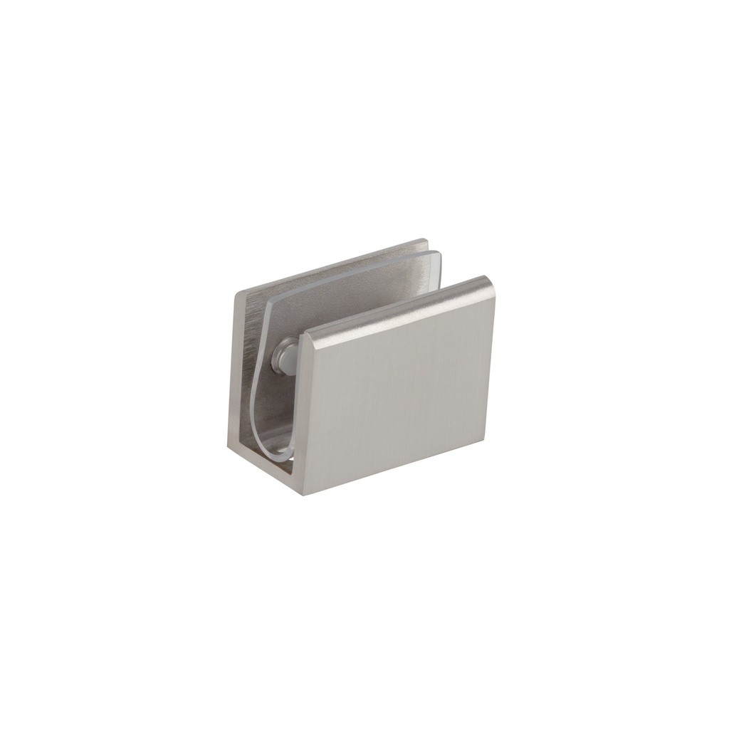 [16019] Pius Glass Panel Clip 10mm - Stainless Steel