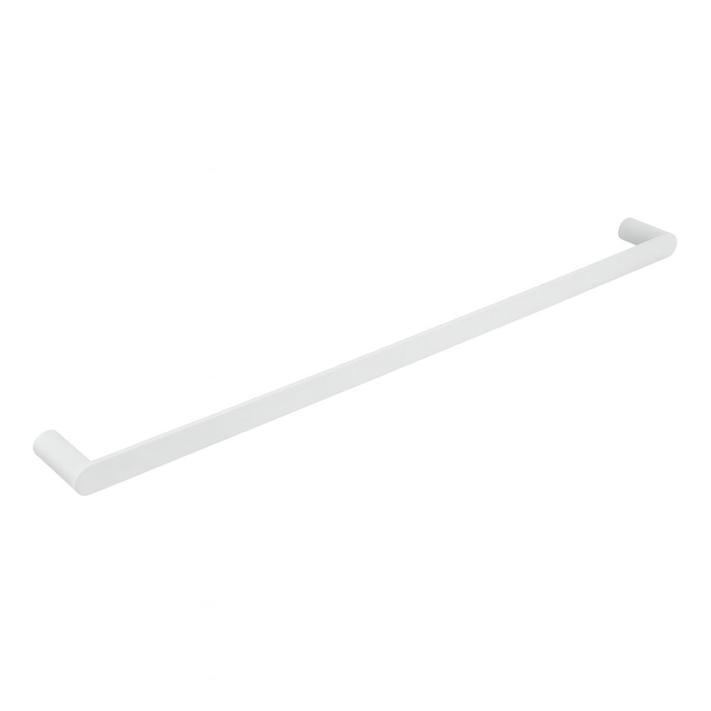 [16046] Single Towel Rail 800mm - Matte White