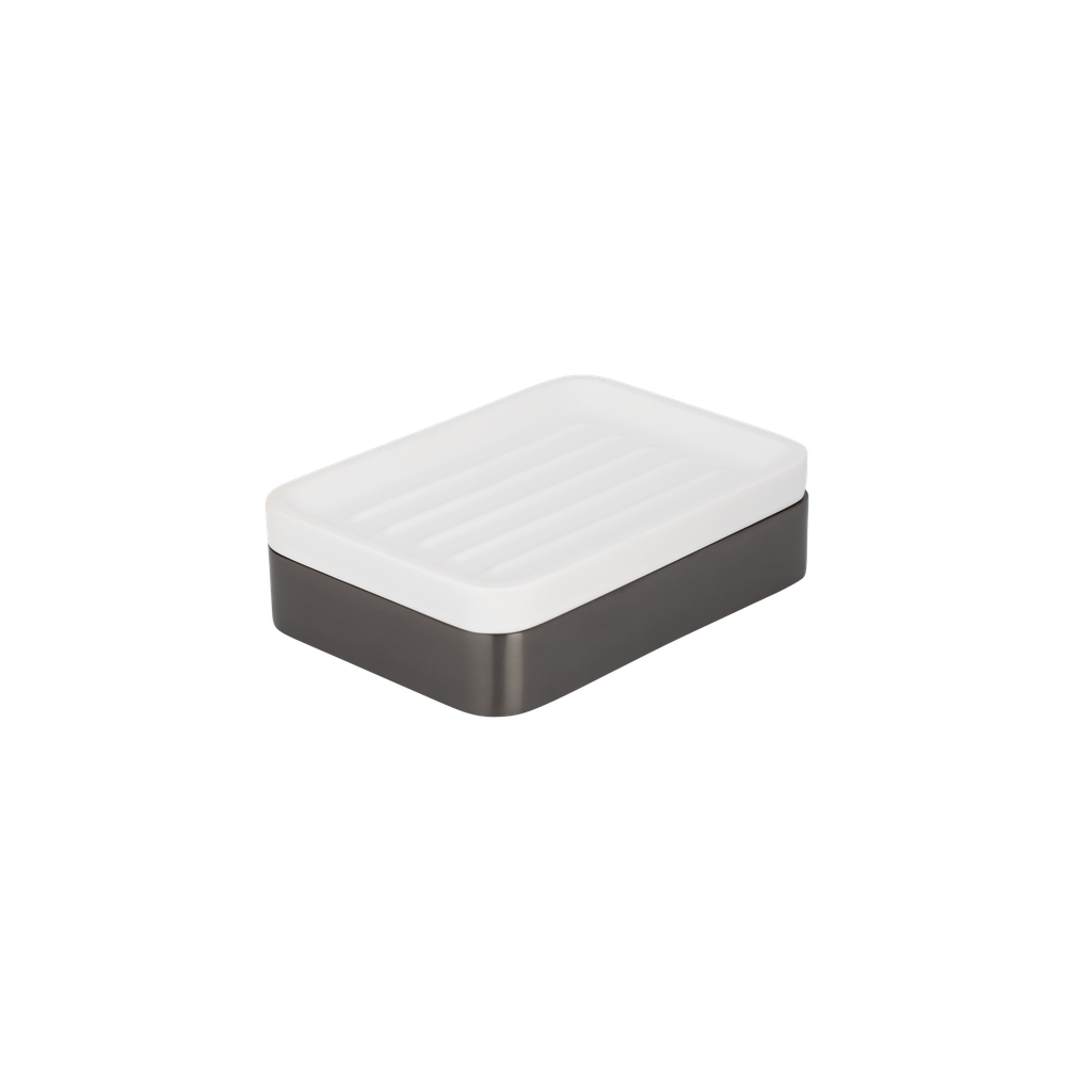Maya Soap Dish Shelf - Brushed Gunmetal