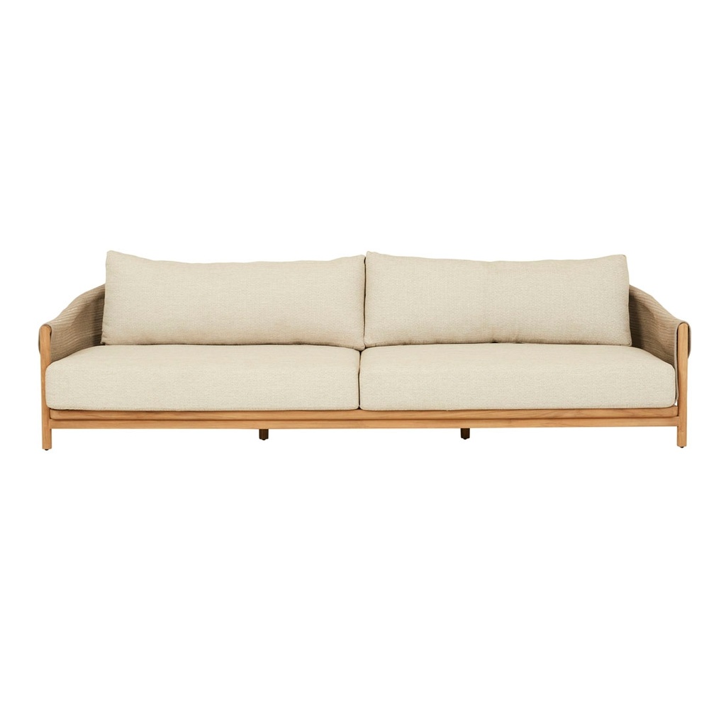 [GRAO-3-SEATER-SOFA-BEIGE-BEIGE-ROPE-SOF-GRAO-3S-BEIGE-ROPE] Grao 3 Seater Sofa - Beige - Beige Rope