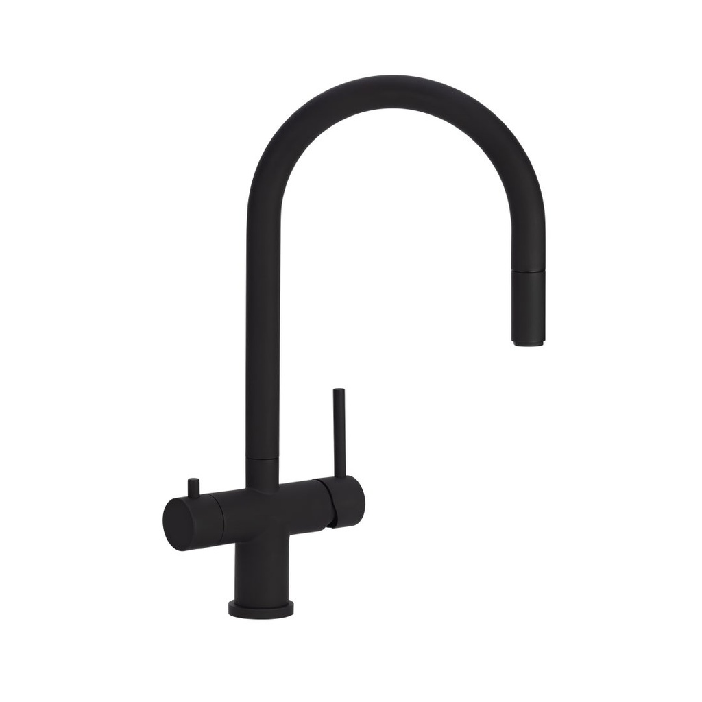 [16152] Elysian Commercial 3-Way Pull-Out Filter Tap - Matte Black