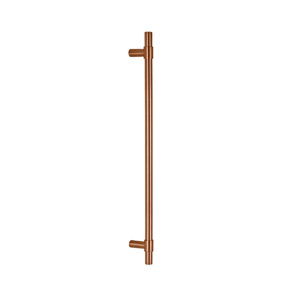[16250] Modi Adjustable Entry Door Pull 600mm - Brushed Copper