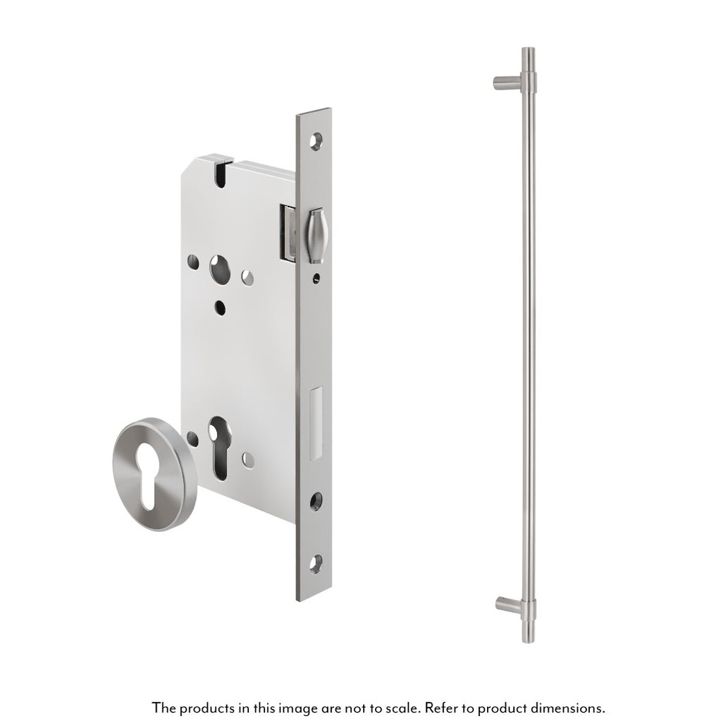 [16268] Modi Adjustable Entry Door Pull &amp;amp; Lock Set 900mm - Stainless Steel
