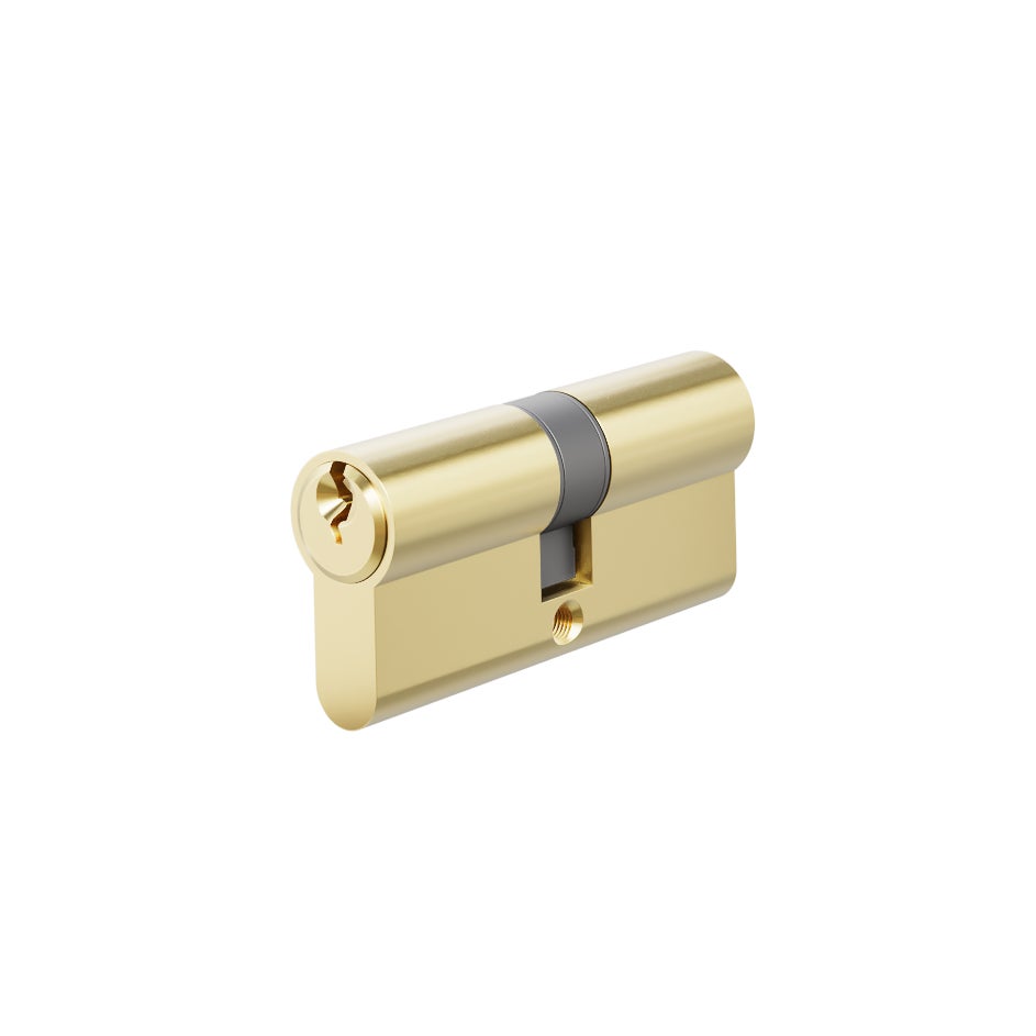 [16293] Euro Cylinder Double (Key/Key) 70mm - Brushed Brass