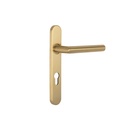 Davis Entry Door Handle - Brushed Brass