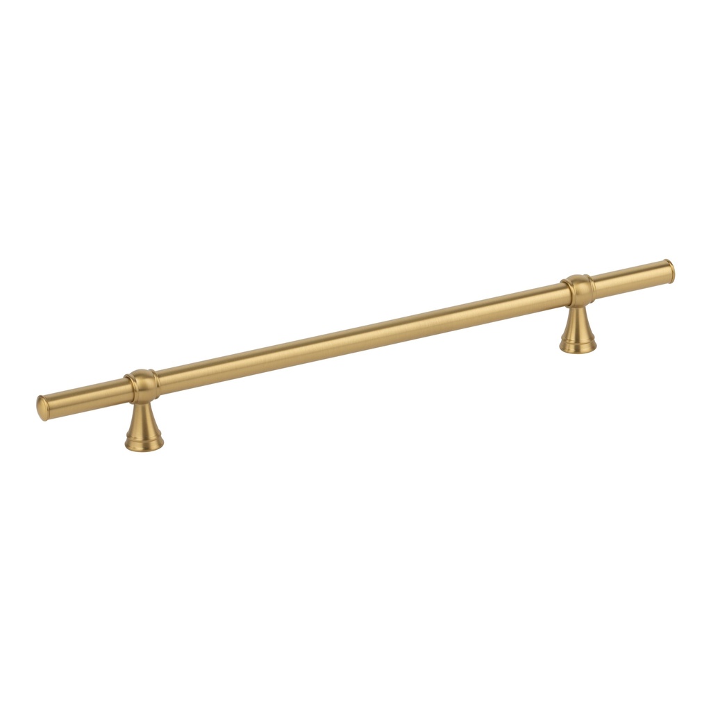 [16362] Kingsley Adjustable Cabinetry Pull 350mm - Brushed Brass