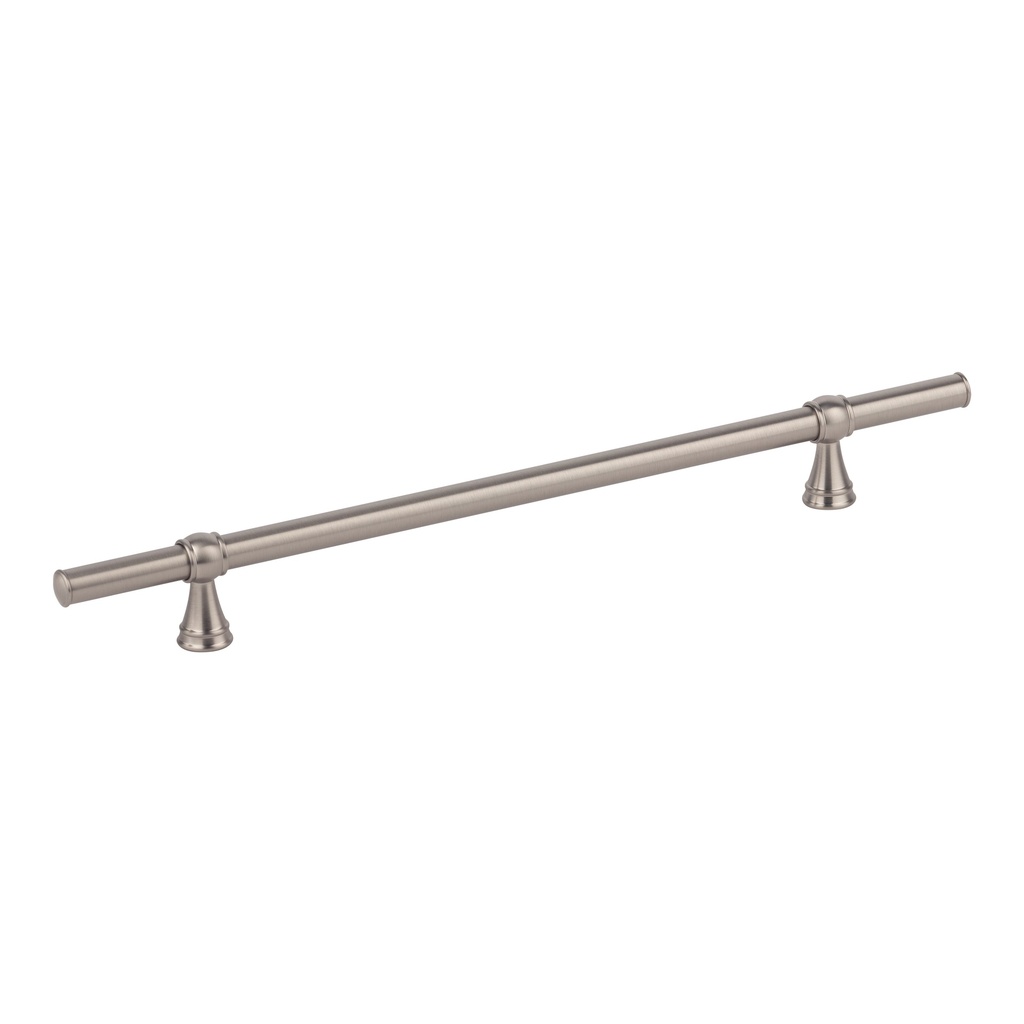 [16363] Kingsley Adjustable Cabinetry Pull 350mm - Brushed Nickel