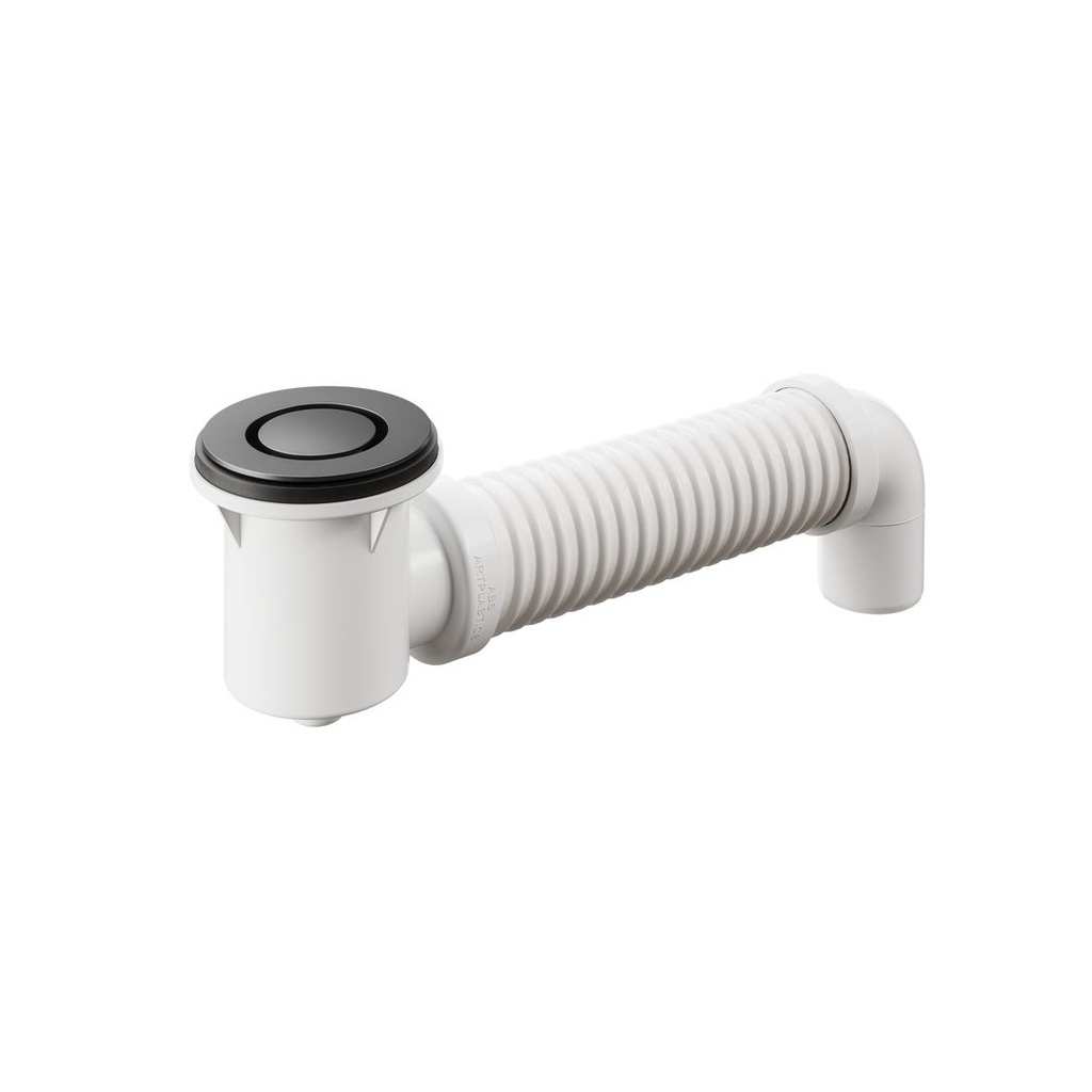 [16420] Bath Bend Pop Down with Connector - Titanium Grey