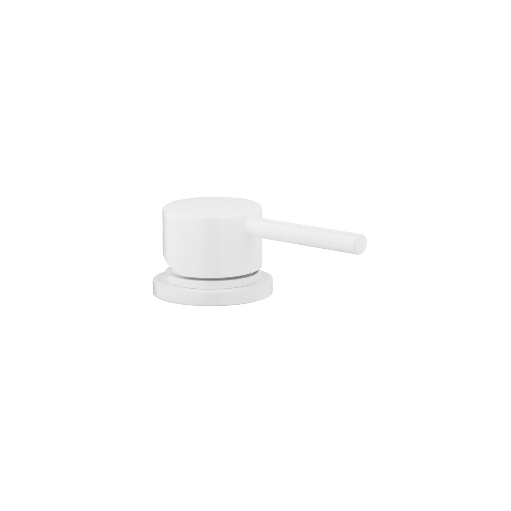 Elysian Bench Mounted Minimal Mixer - White