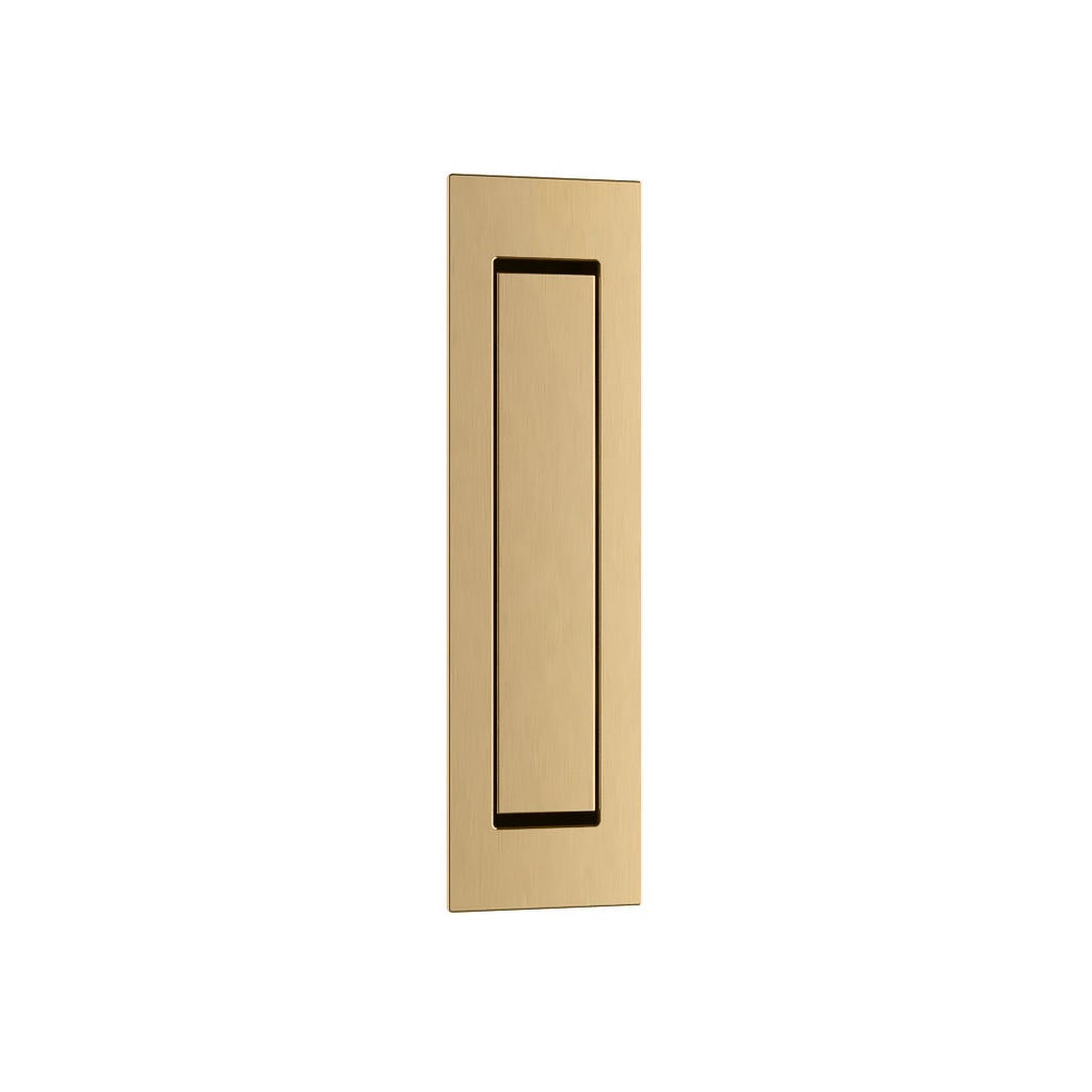 [16439] Cavity Slider Edge Pull - Brushed Brass