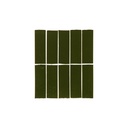 Rommani Handmade Zellige Rectangle Tile - Forest Green