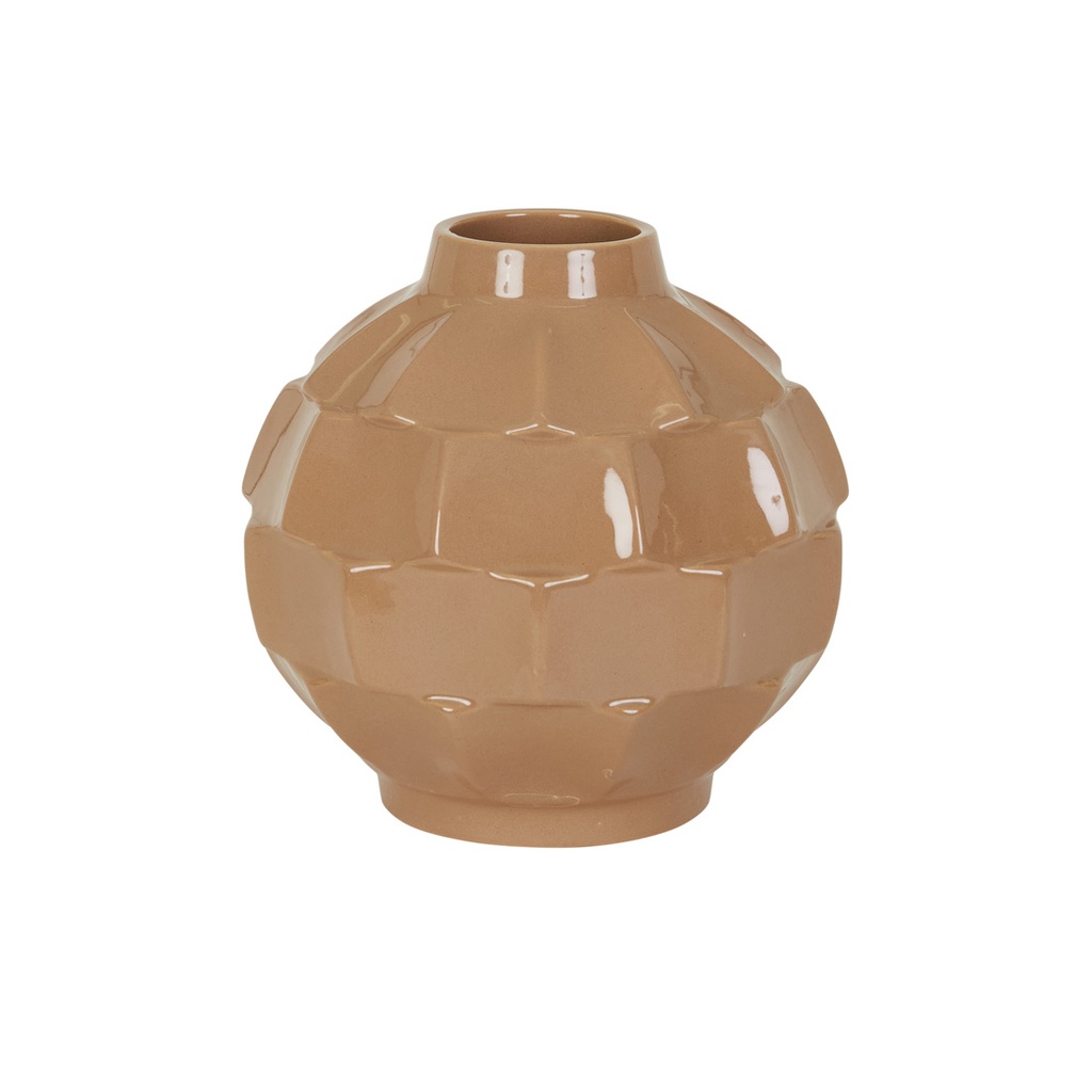 [HANSON-BOBBIN-VASE-BISCUIT-DEC-HAN-BOB-VASE] Hanson Bobbin Vase - Biscuit