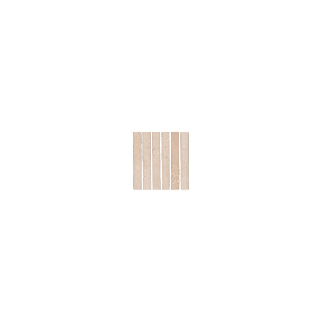 [16472-S] Ravenna Travertine Rounded Finger Mosaic Tile (Sample)