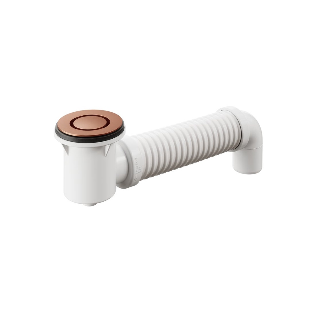 [16483] (D)Bath Bend Pop Down with Connector - Brushed Rose Gold