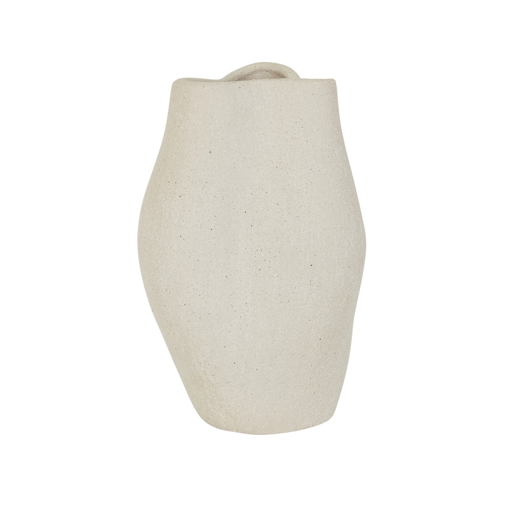 [HANSON-CONTOUR-SMALL-VASE-SAND-DEC-HAN-CON-VASE-SM] Hanson Contour Small Vase - Sand