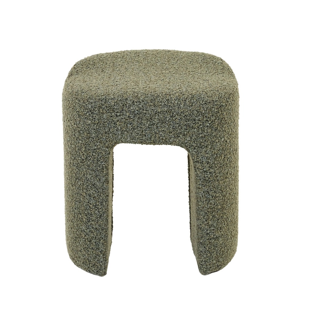 [STL-KANTO-X-GREEN-BOUCLE] Kanto Stool - Green Boucle