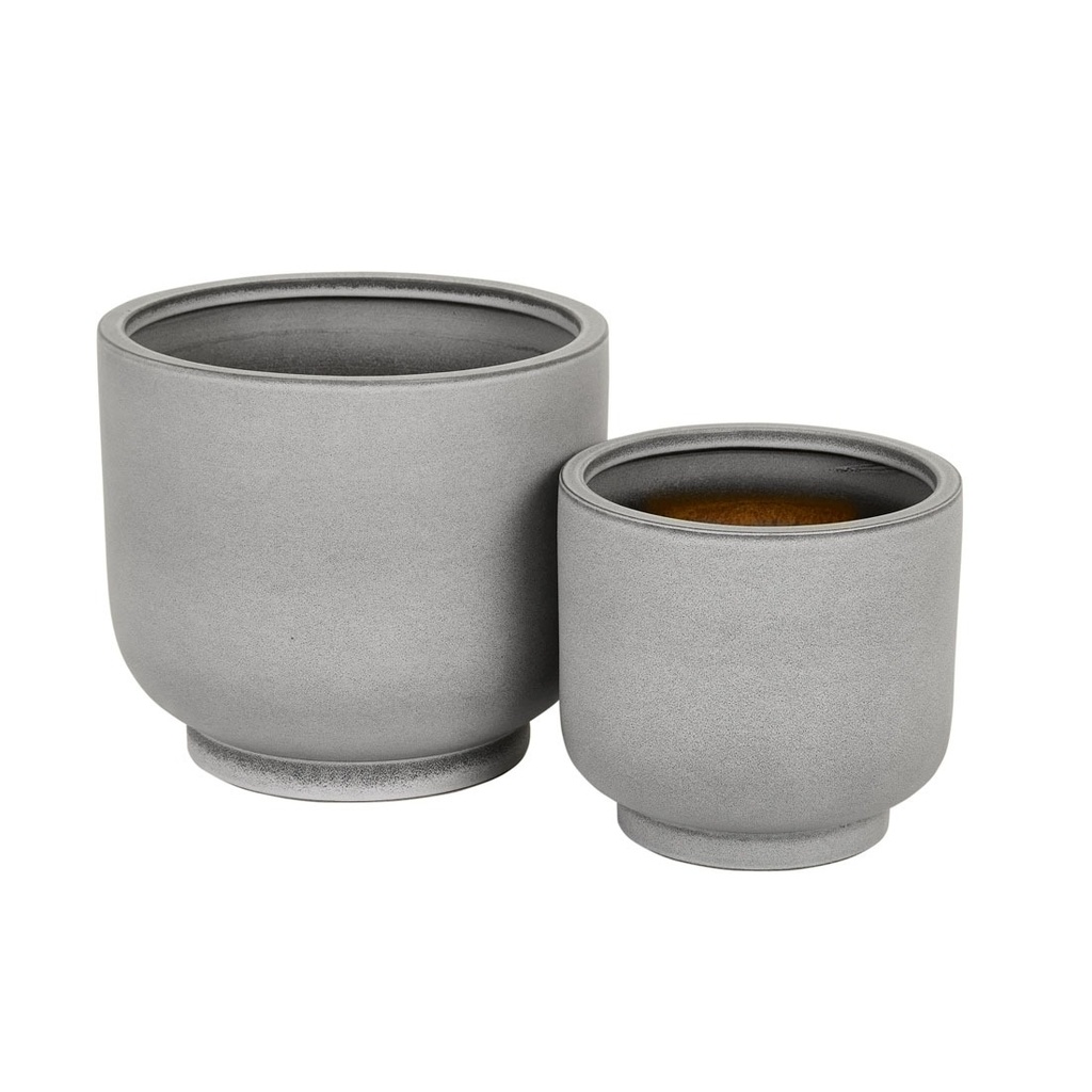 [HANSON-NOA-SET-OF-2-PLANTER-BLUE-GREY-DEC-HAN-NOA-PLT] Hanson Noa Set of 2 Planter - Blue Grey