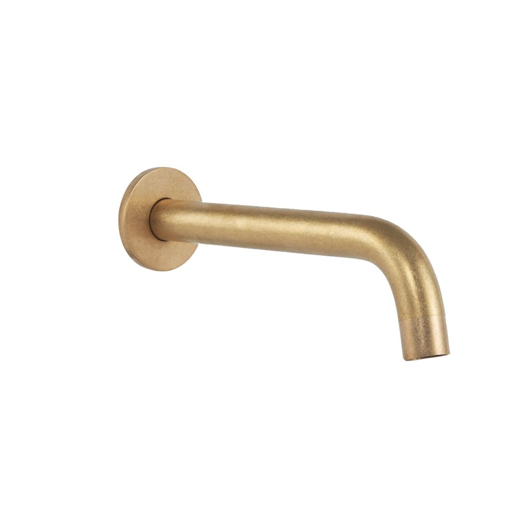 [16696LF] Wall Mounted Spout - Tumbled Aged Brass