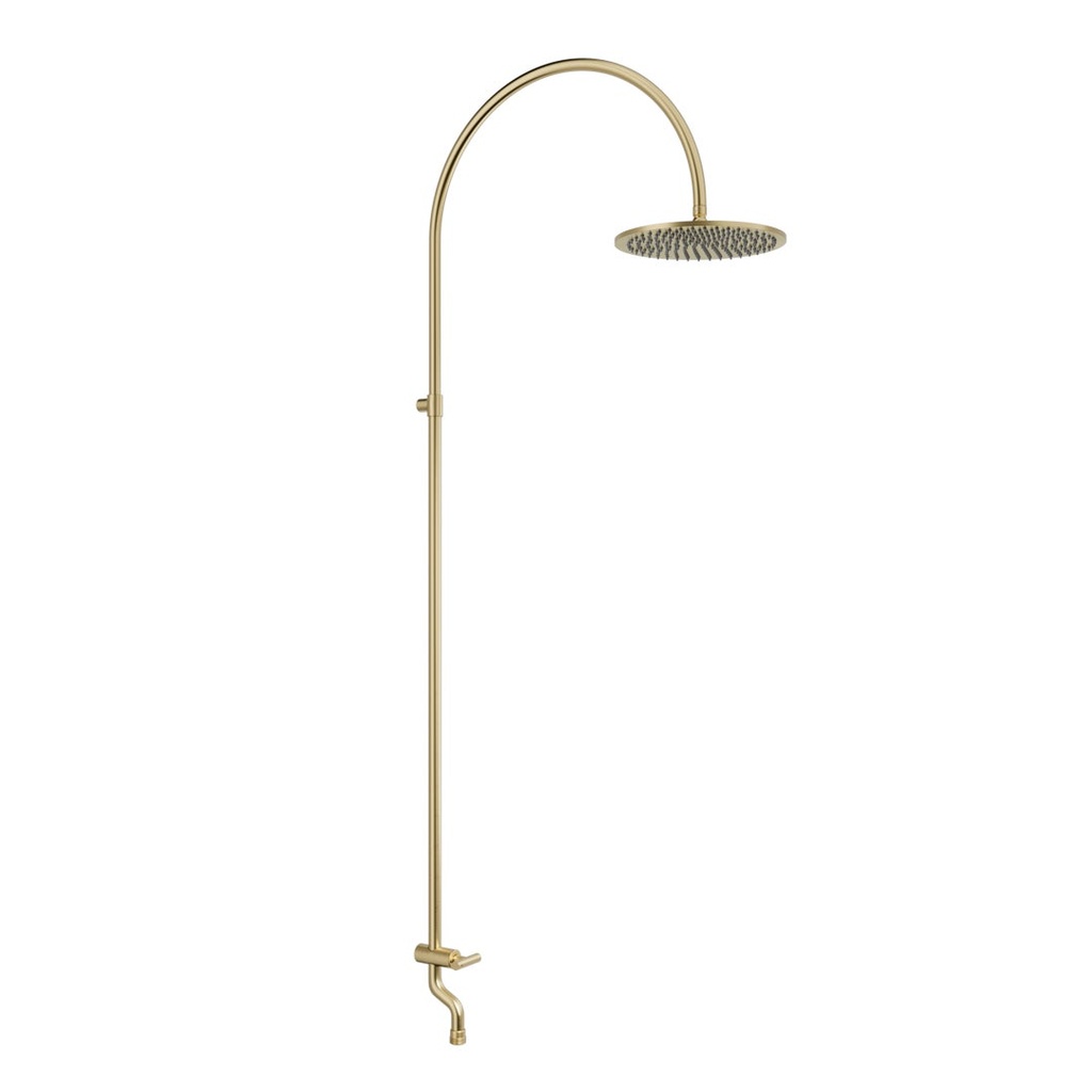 [16749] Sola Garden Outdoor Shower Set - Brushed Brass