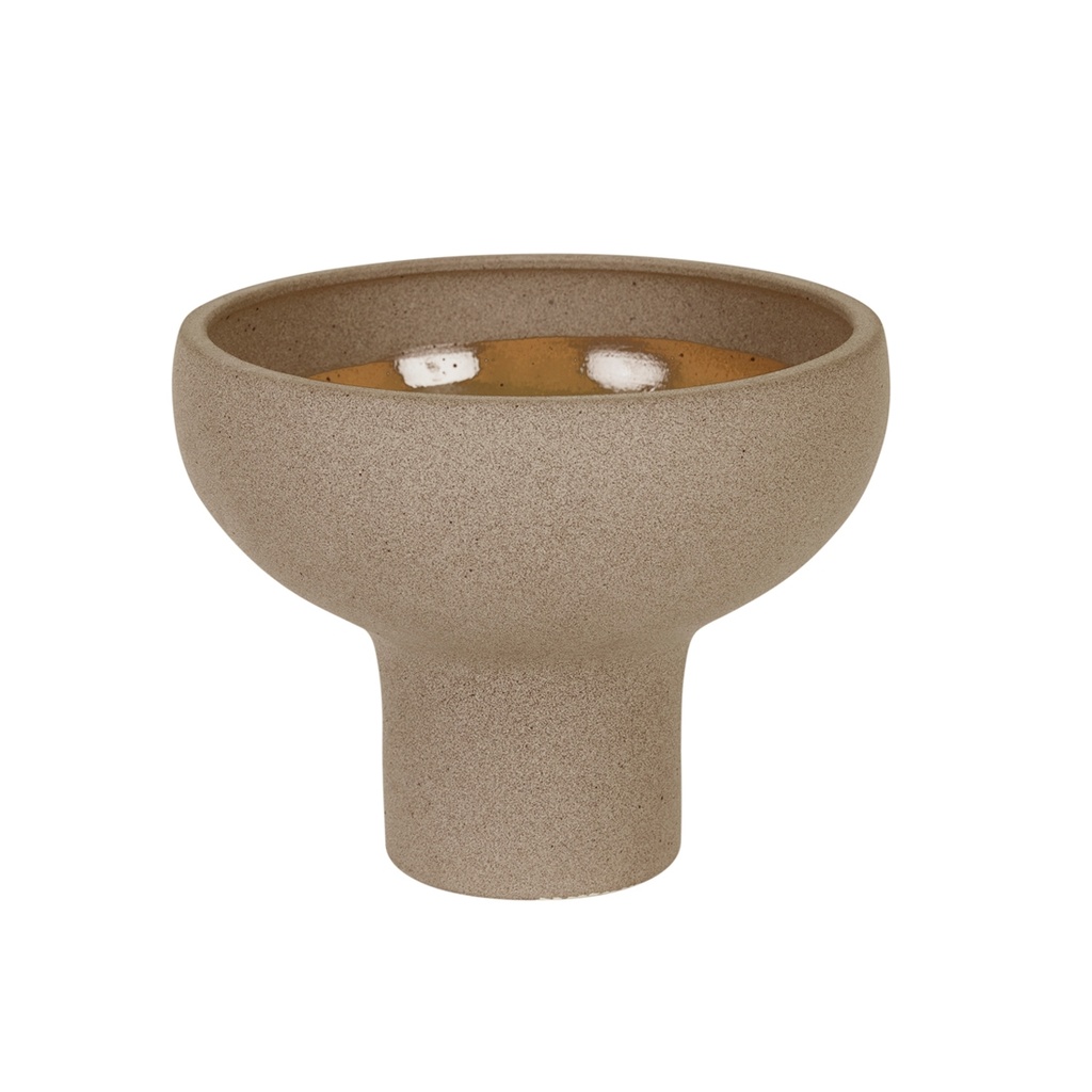 [HANSON-TALUA-GOBLET-BOWL-CAROB-DEC-HAN-TALUA-GOB-BOWL] Hanson Talua Goblet Bowl - Carob
