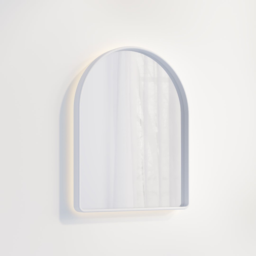 [16765] Arch Wall LED Mirror 600 x 750mm - Matte White