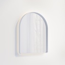 Arch Wall LED Mirror 600 x 750mm - Matte White