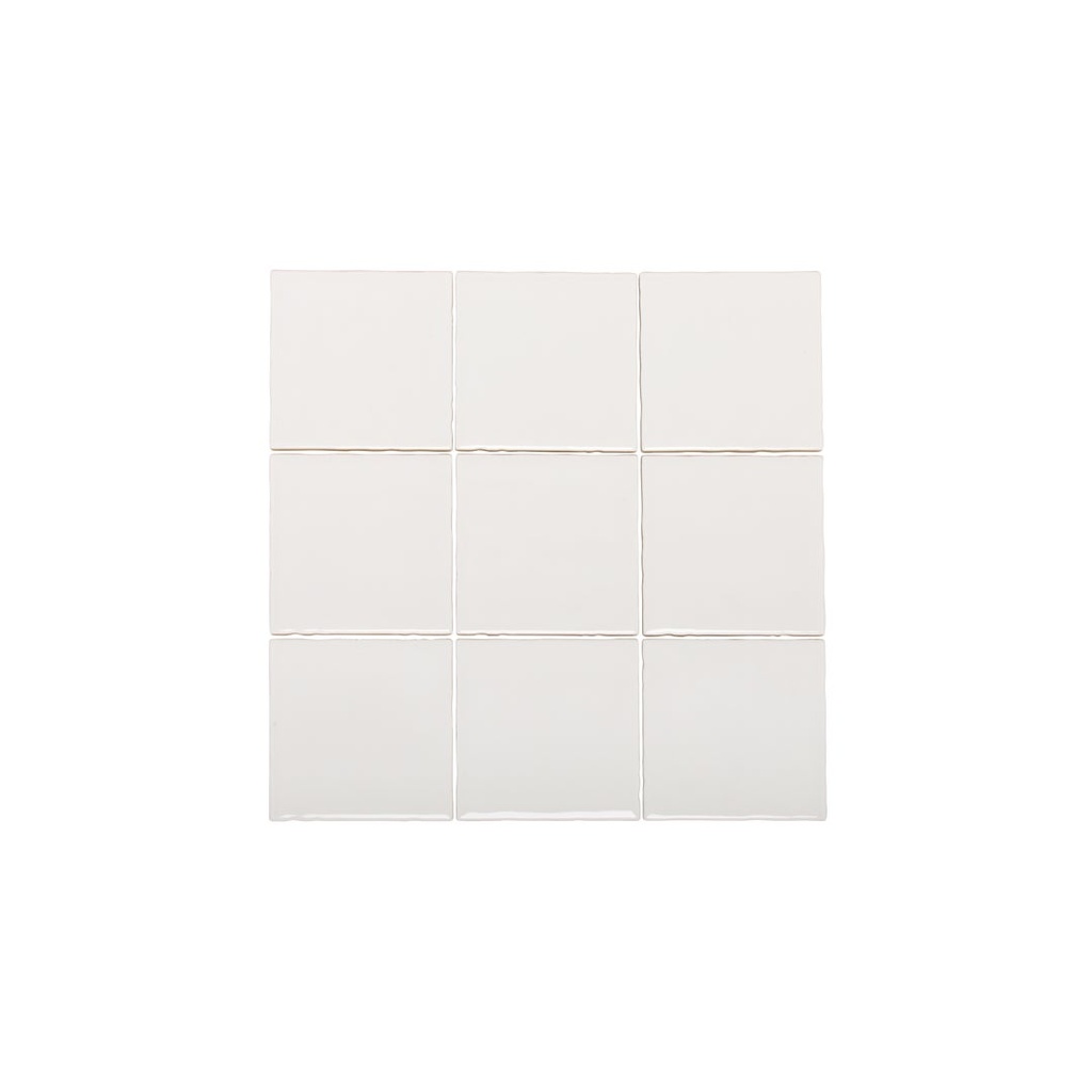 [16792] Tropea Natural Edge Square Tile - Gloss White